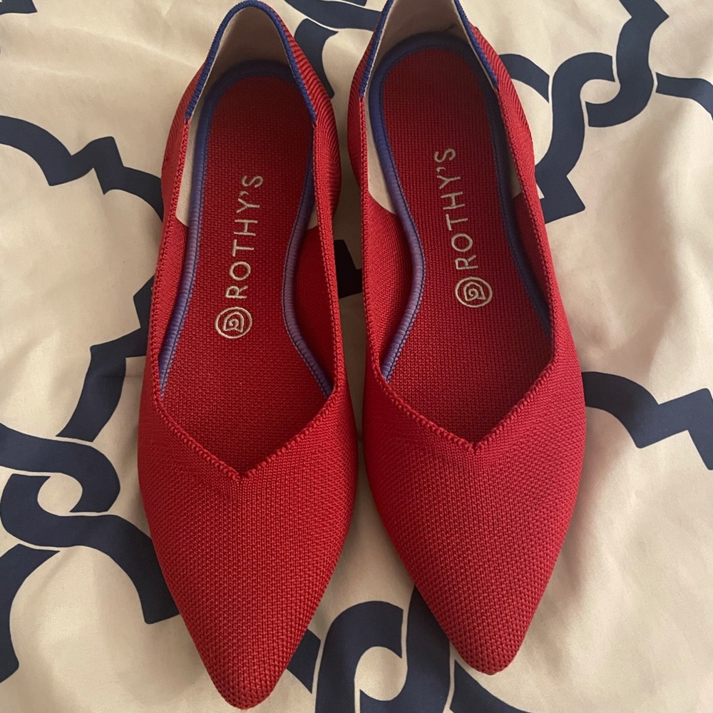 Rothy’s flats (The pointy) size 9.5 in perfect condition